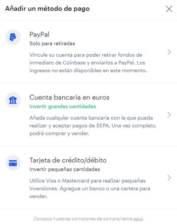 Como pagar en Coinbase